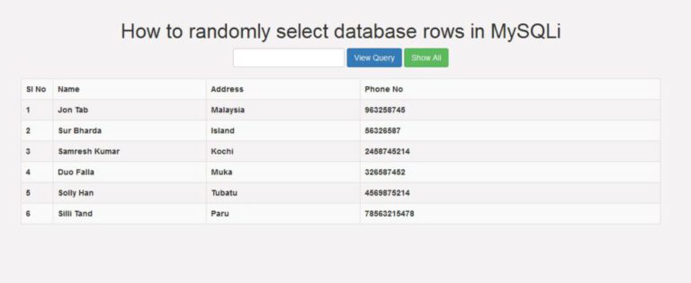 how-to-randomly-select-database-rows-in-mysqli